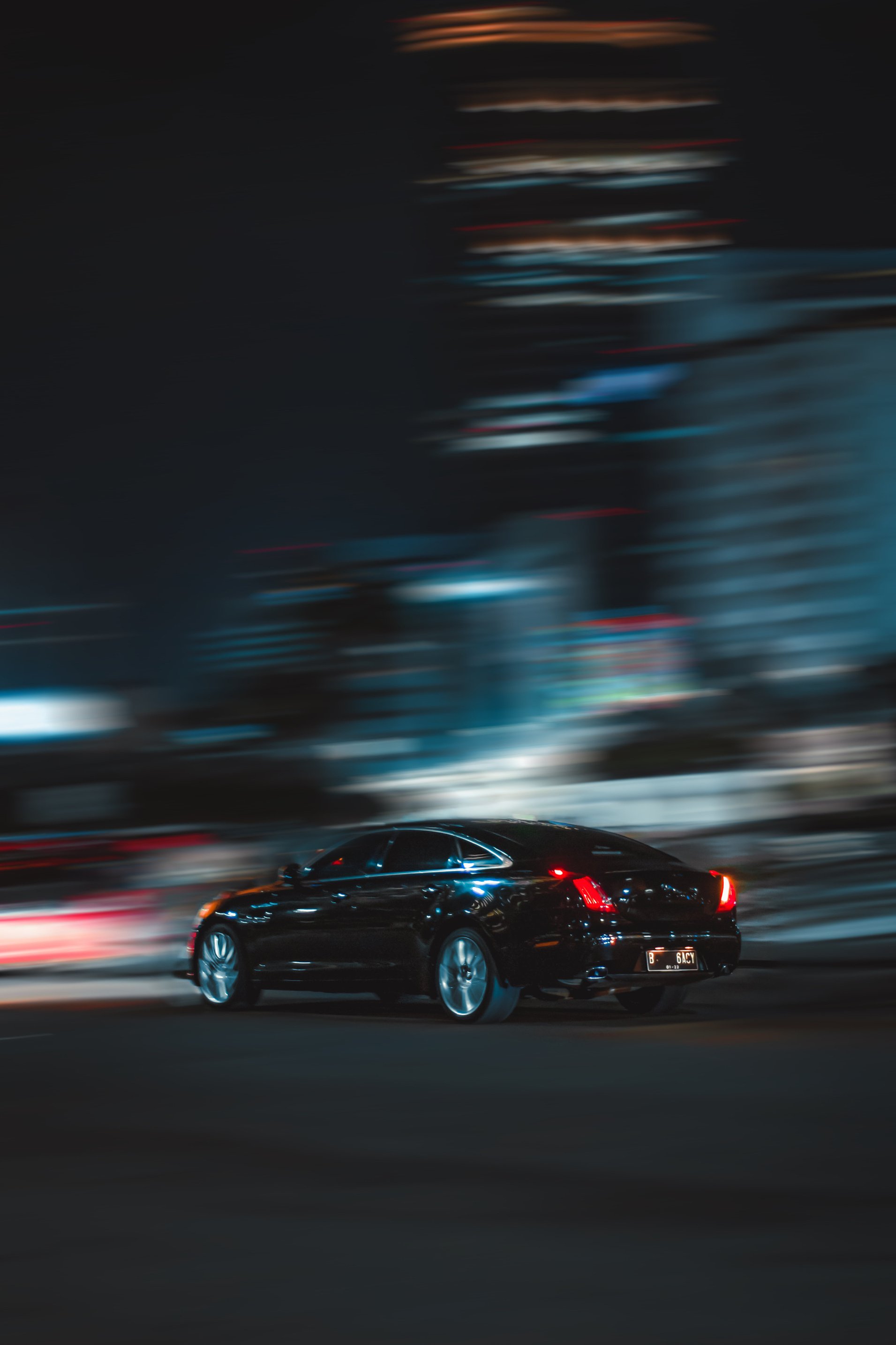 Black Car on the Road